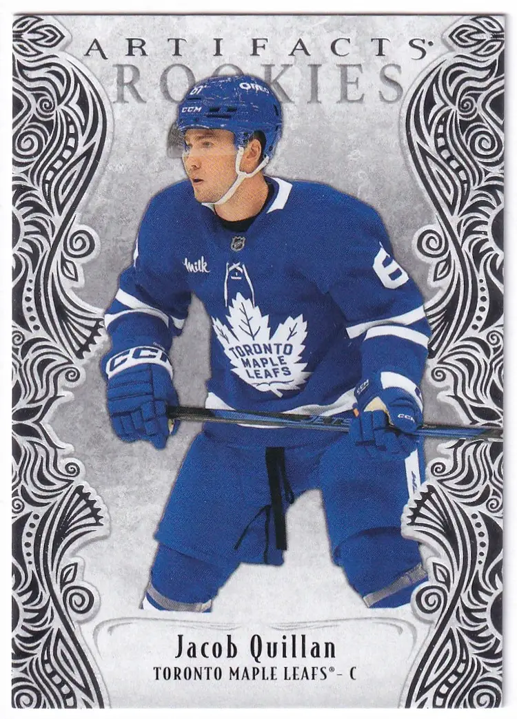 2025-26 Artifacts #181 Jacob Quillan RC Toronto Maple Leafs Hockey Card