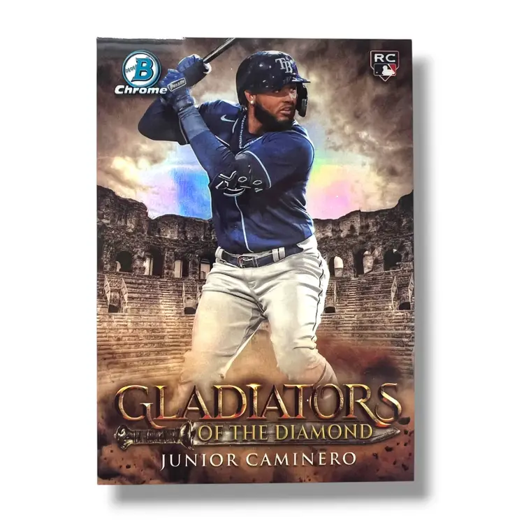 Junior Caminero RC SP Case Hit 2024 Bowman - Gladiators of the Diamond