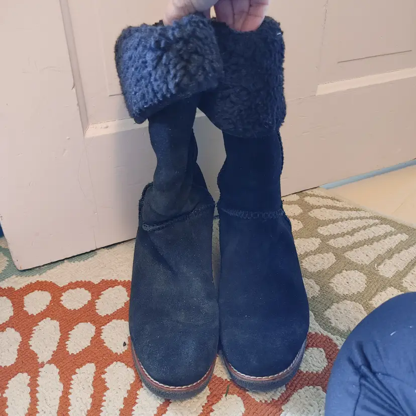 Shoes: Brand- Coach. Black boots. Size 6B, EU 36.5. Used condition. See pics.