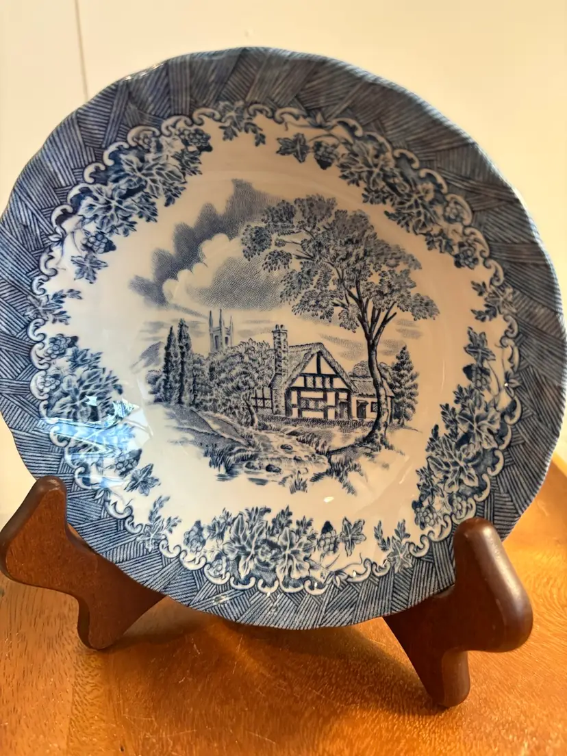 Churchill Brooke Blue Bowl
