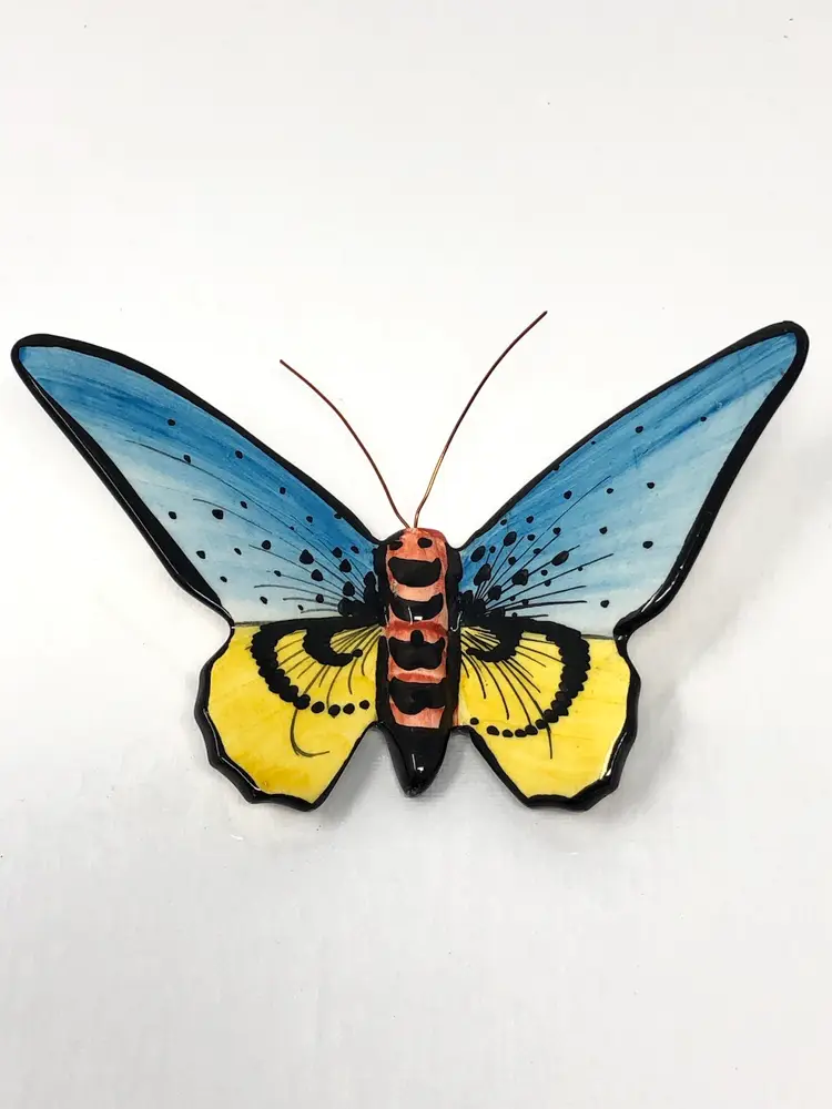 Cera' Gueda Hand Painted Ceramic Butterfly Portugal