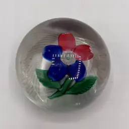 Antique Boston & Sandwich Flower Paperweight AS IS