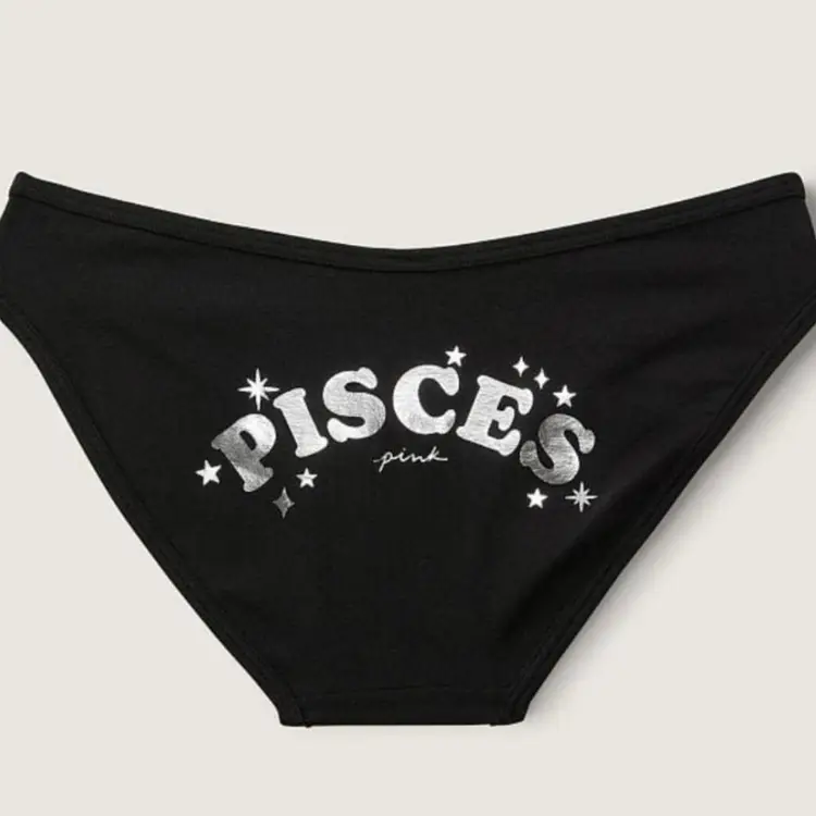 L-Victoria's Secret PINKCOTTON BIKINI UNDERWEAR Constellation✨️ Pisces NWT