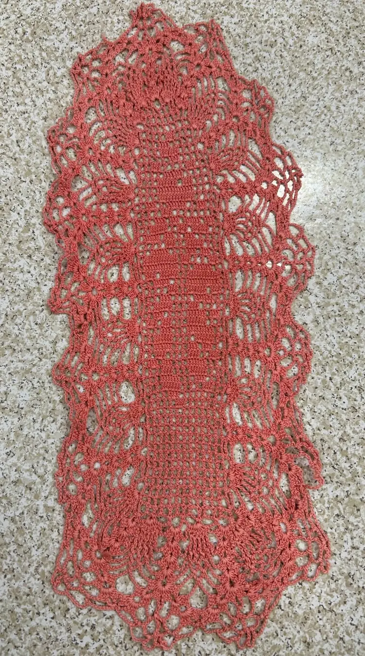 Set Of Vintage Doiles Pink