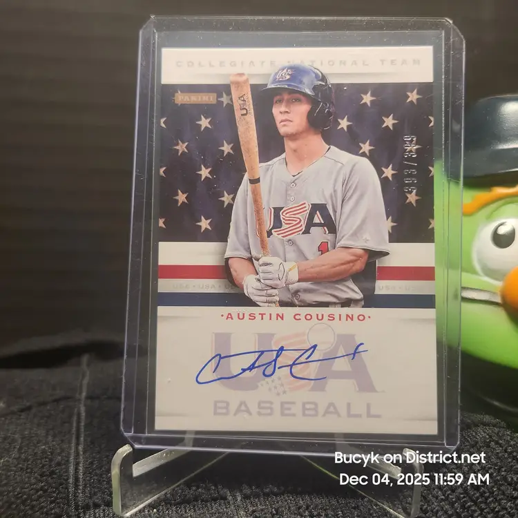 2013 Team USA Auto - Austin Cousino Seattle Mariners 393/399