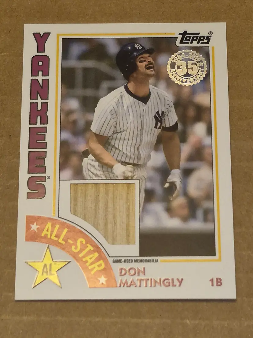 Don Mattingly 2019 Topps 1984 All-Star Relic Card #ASR-DT Yankees