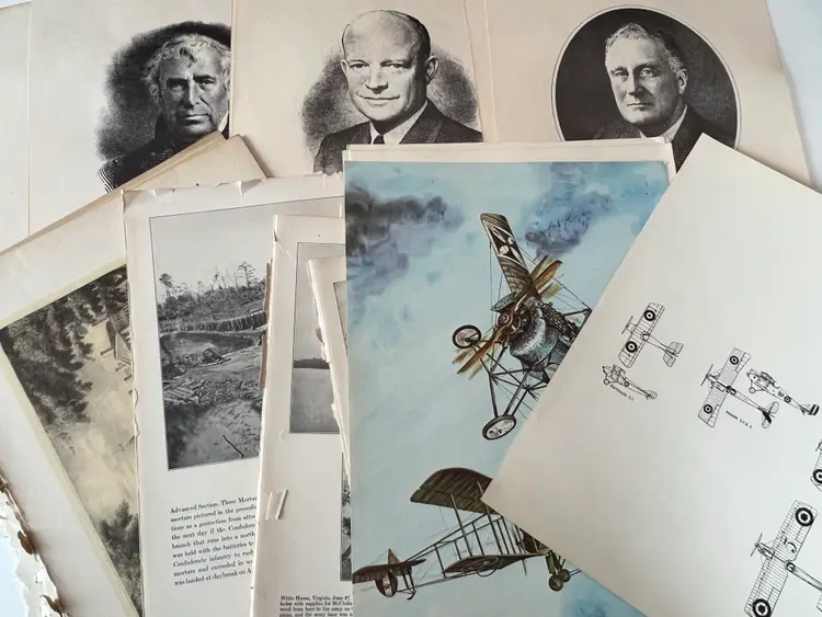 100 Antique Book Page Prints. 1800s-1900s Ephemera. Lithographs, Engravings, Graphics, Crafting, Scrapbooking, Bulk #15