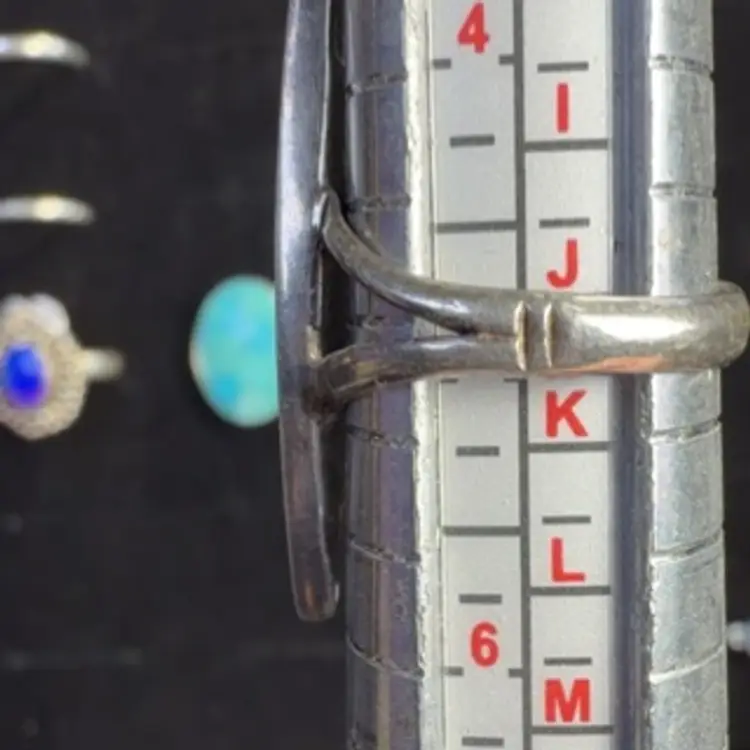 Vintage Navajo Turquoise Sterling Silver Ring Size 5