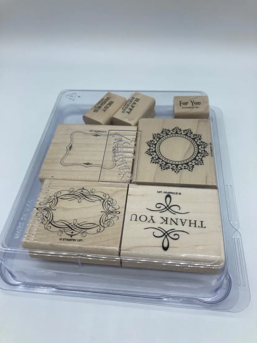 'Stampin' Up!' Thank You Rubber Stamps