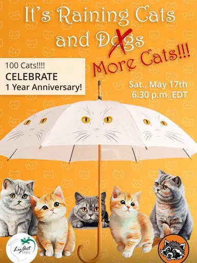 100 Cats!!!! One Year Anniversary Celebration With LizArt Finds!
