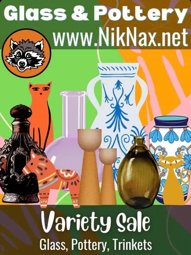 Variety Show Glass, Pottery, Trinkets