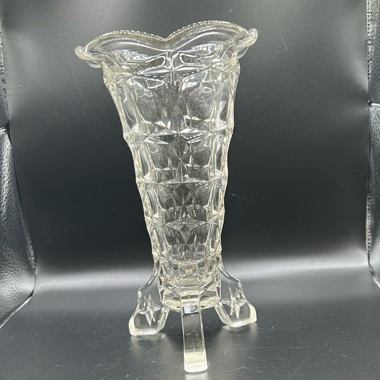 Vintage Art, Deco, Rocket Vase, Indiana Glass