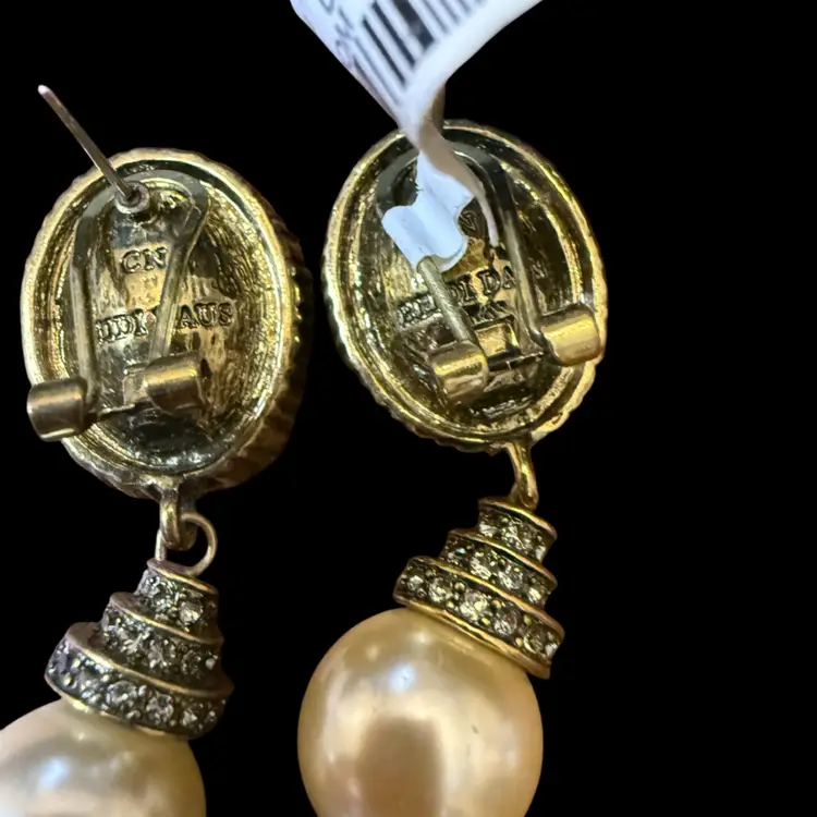 Heidi Daus Pierced Earrings NOS