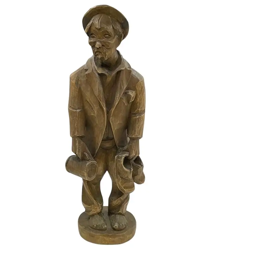 Vintage Hand Carved Oberammergua Wood