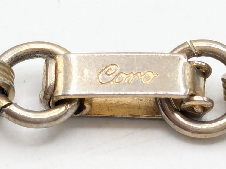 Vintage Coro Silver Tone Tea Coffee Pots Charm Bracelet