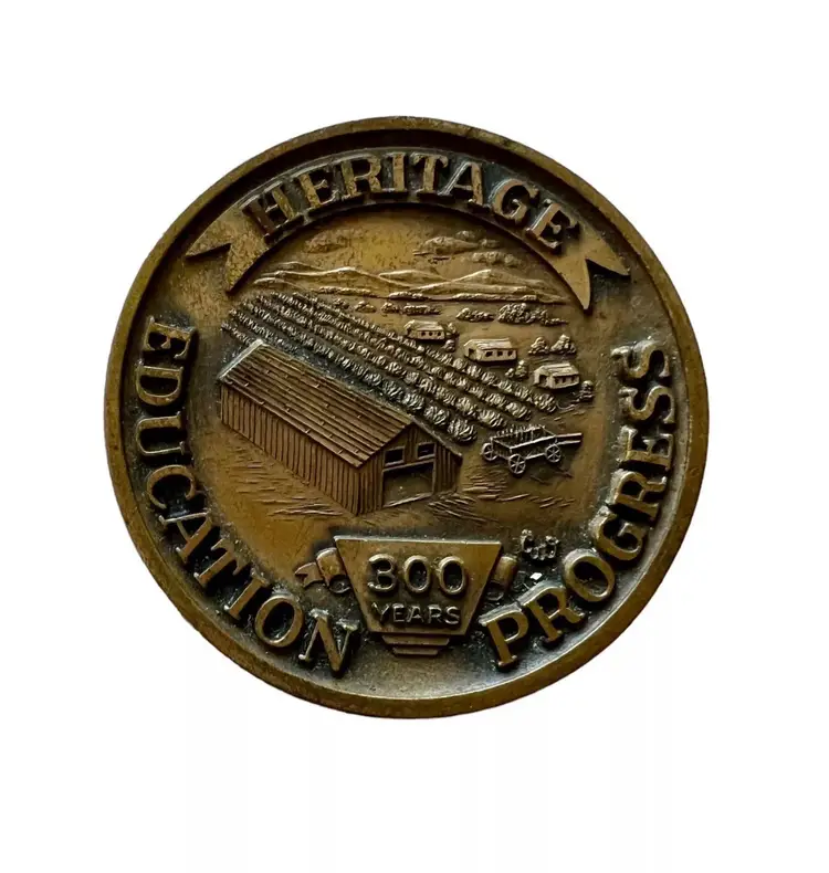 1970 Suffield, Connecticut Town Heritage 300th Anniversary Bronze Medal #D13-1