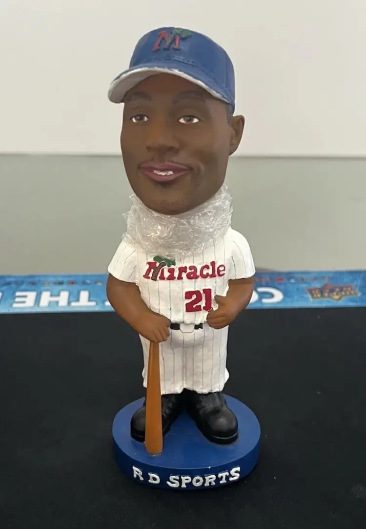 TORII HUNTER Bobblehead 2003 Ft. Myers Miracle 7.5" w/ Ticket! Minnesota Twins