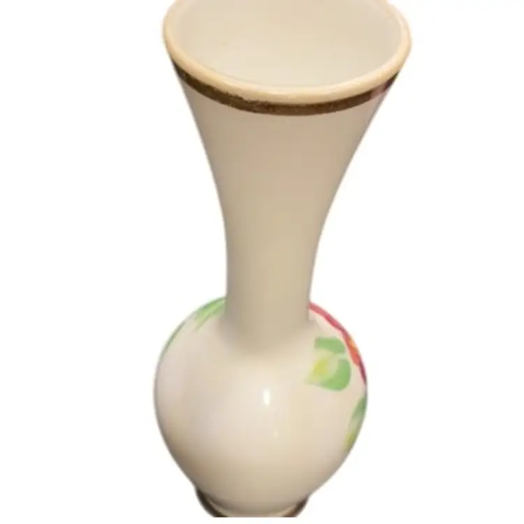 Milk Vase With Hibiscus Flowers