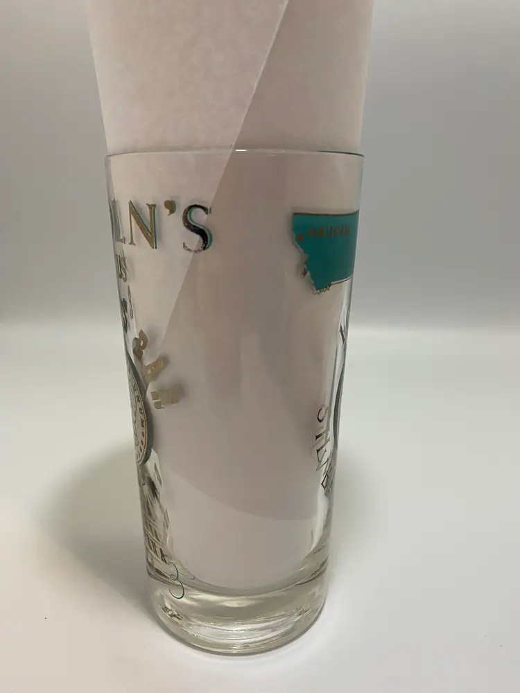 Vintage 'Lincoln's Famous Silver Bar & Gift, Montana' Glass Tumbler