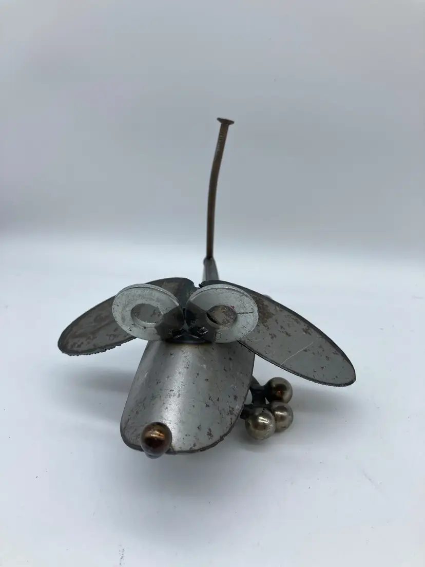 Metal Dog Sculpture made from Gold Club