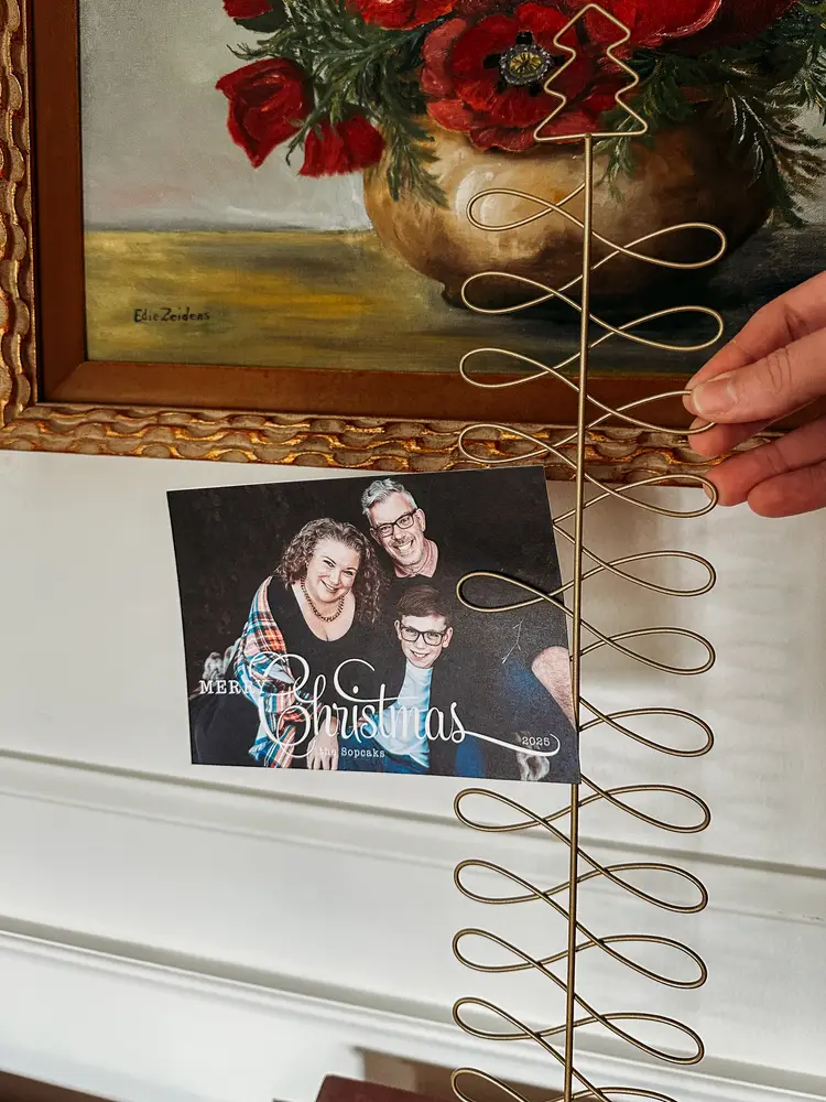 Vintage Christmas Card Holder