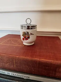 Royal Worcester porcelain egg coddler