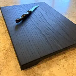 Midnight Blue Elm Cutting Board