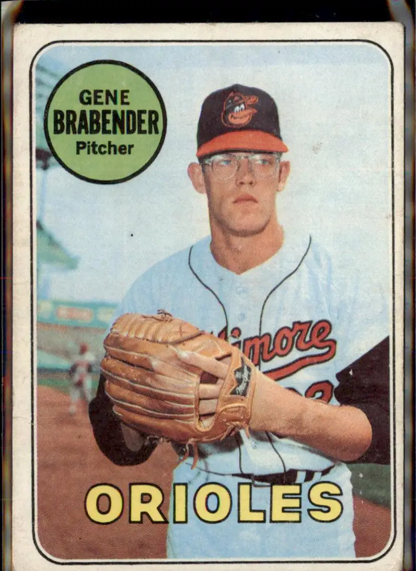 1969 Topps #393 Gene Brabender - (pk3) - Baltimore Orioles