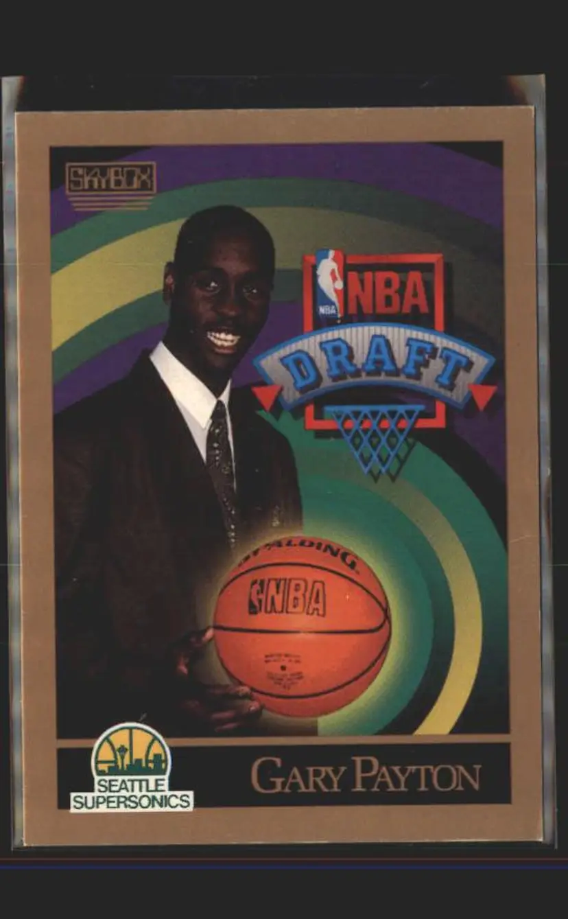 1990-91 SkyBox #365 Gary Payton - (137) - Seattle SuperSonics