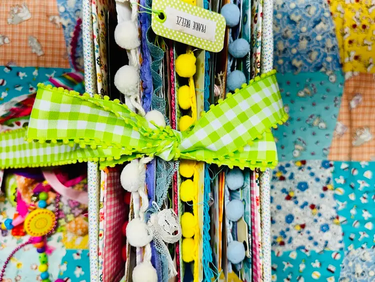 Prairie Mouse Junk Journal | Vintage Storybook Inspired Handmade Fabric & Lace Heirloom Journal