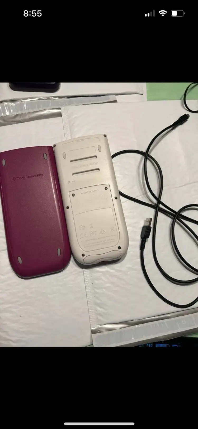 Texas Instrument TI 84 Plus C Graphing Calculator W Cover Tested Raspberry