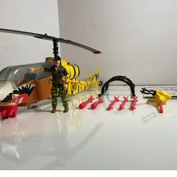 GI Joe Tiger Fly 1988 100% COMPLETE With Recondo And Blueprints