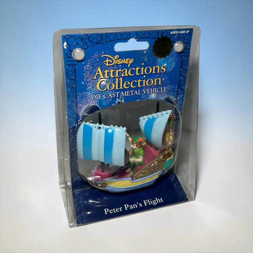 Disney Attractions Collection Die Cast Metal Ride Vehicle PETER PAN'S FLIGHT New