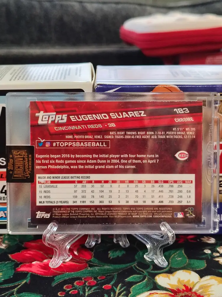 Eugenio Suarez Topps Archives Signature Series 2022