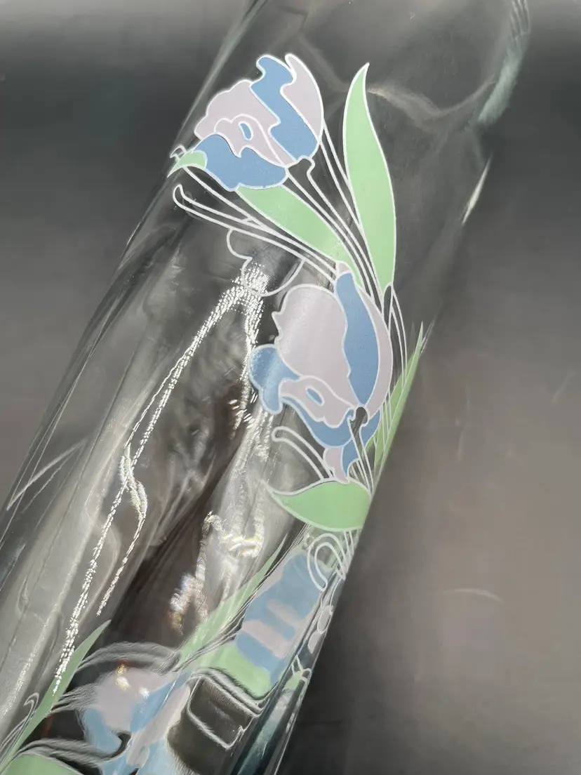 1980s Floral Pastel Bud Vase