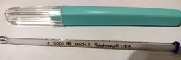 Vintage Faichney Glass Oral Thermometer & Case MICH 1 USA
