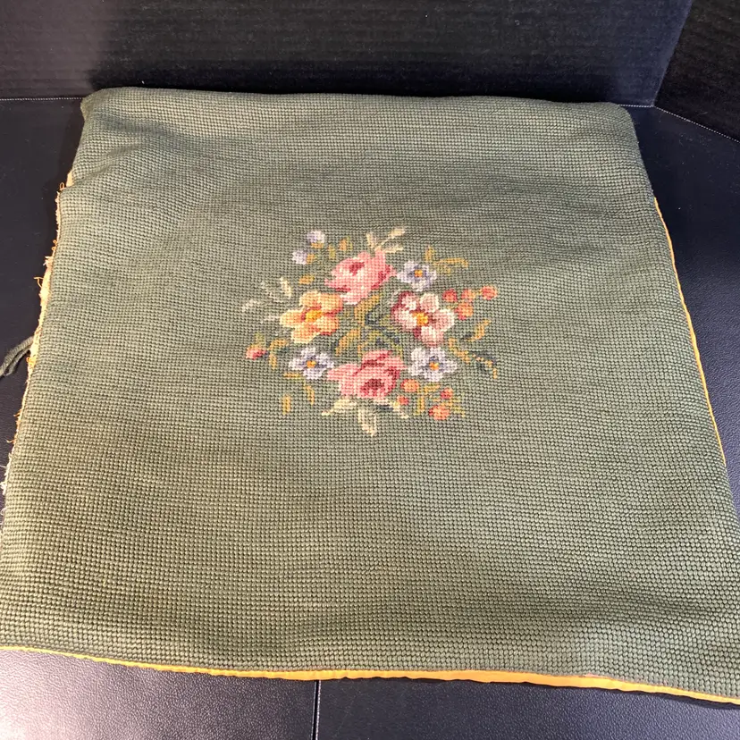 Old Needlepoint Cushion/Pillow
