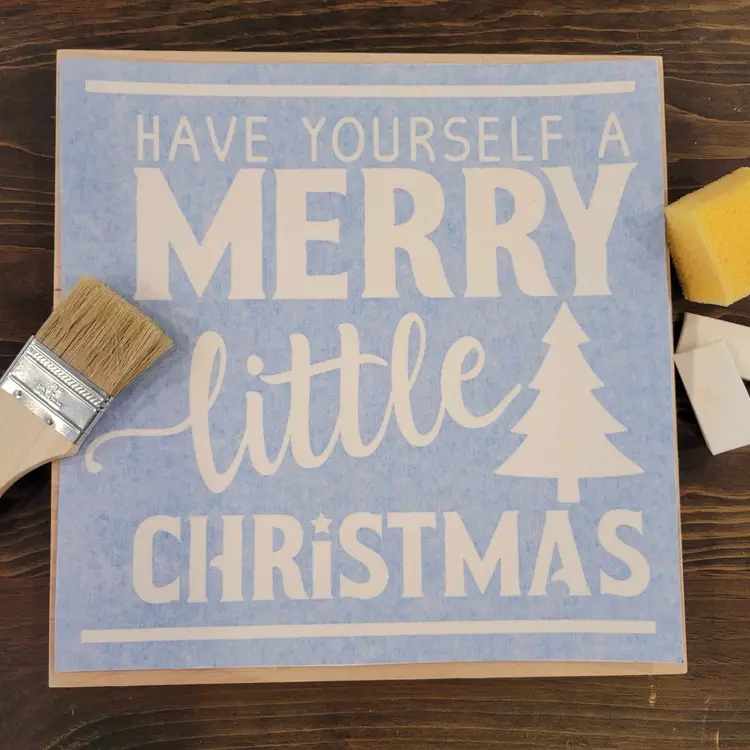 12x12 Wooden Sign Kit - Have Yourself A Merry little Christmas