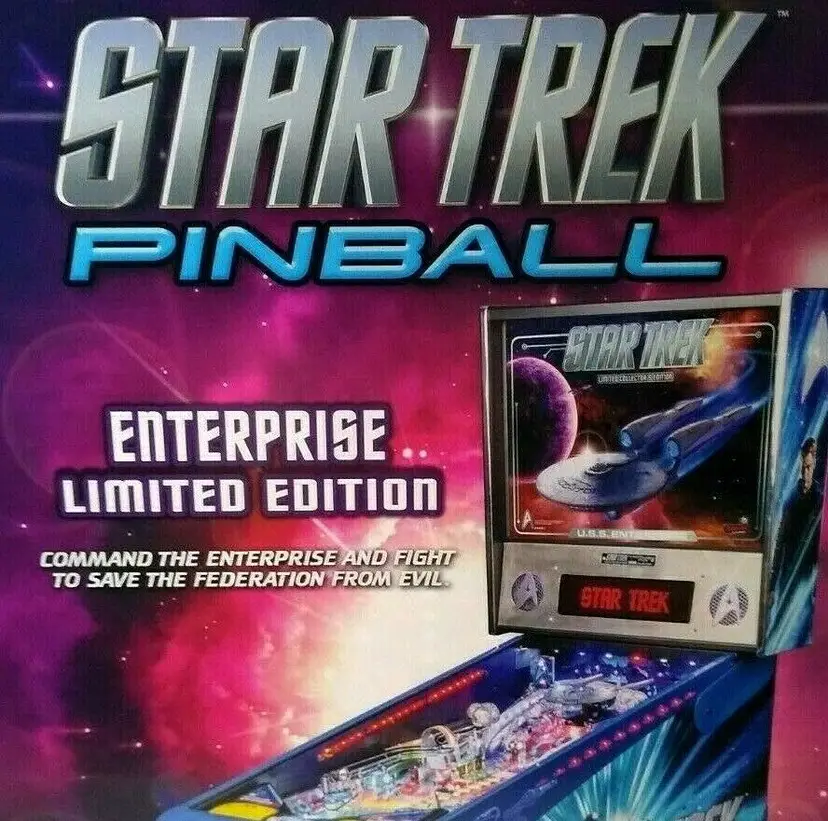 Star Trek Enterprise LE Pinball FLYER Original NOS Science Fiction 8.5" x 11"