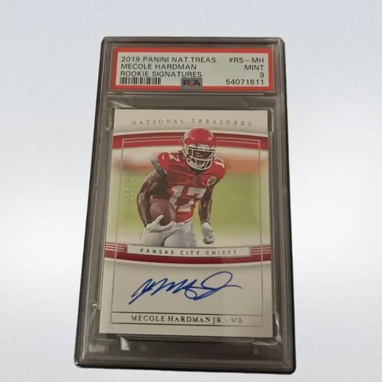 2019 Panini National Treasures Mecole Hardman Jr Rookie Signatures! Kansas City Chiefs 