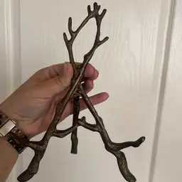 Vintage Brass Tree Branch Easel