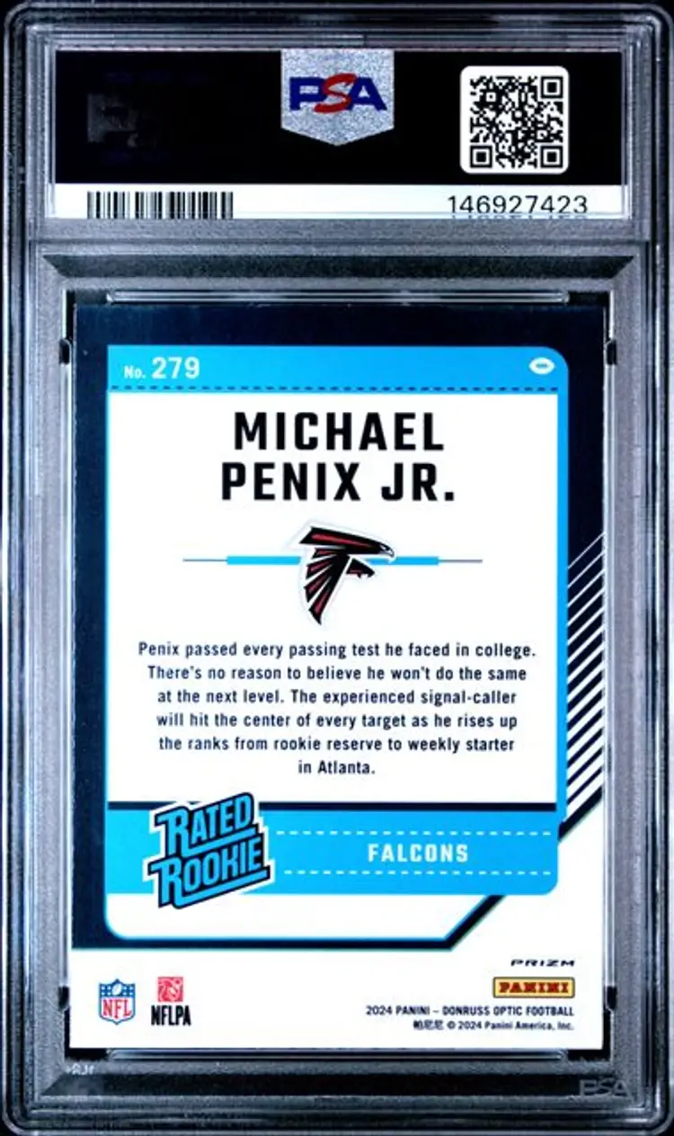 Michael Penix Jr. 2024 Optic RC Stars SP #279 PSA 10