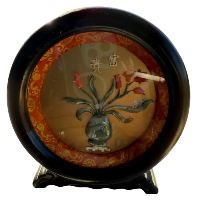 Vintage Asian shadowbox