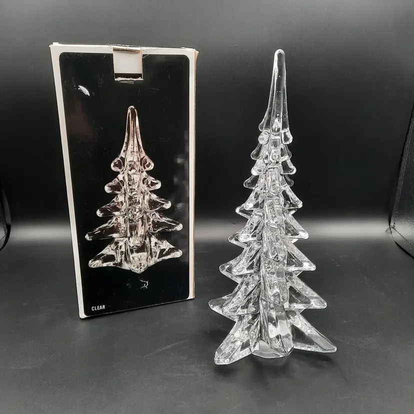 Clear Glass Christmas Tree by Gorgeous Designs Inc