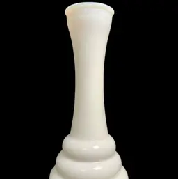 Randall White Milk Glass w/ Beehive Base-Vase