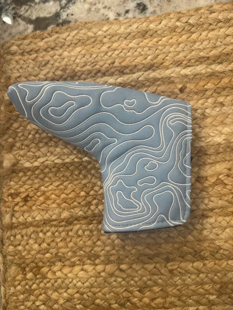 Blue Ridge Golf Co. Carolina Blue & Pure White Embroidery Topographic 2.0 Edition Blade HC