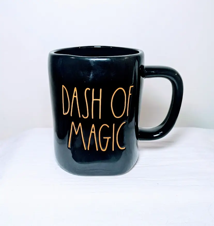 Rae Dunn Green Black and Orange Magic Mug Halloween - DASH OF MAGIC