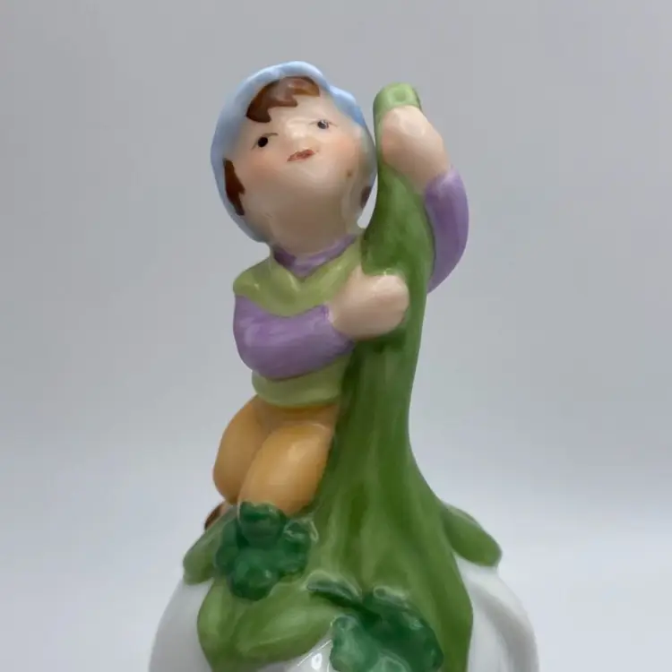 Vintage Avon 1983 Good Luck Green Pixie Elf Bell