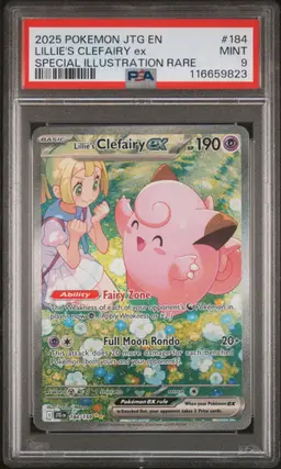 Pokemon Journey Together Lillie's Clefairy EX PSA 9