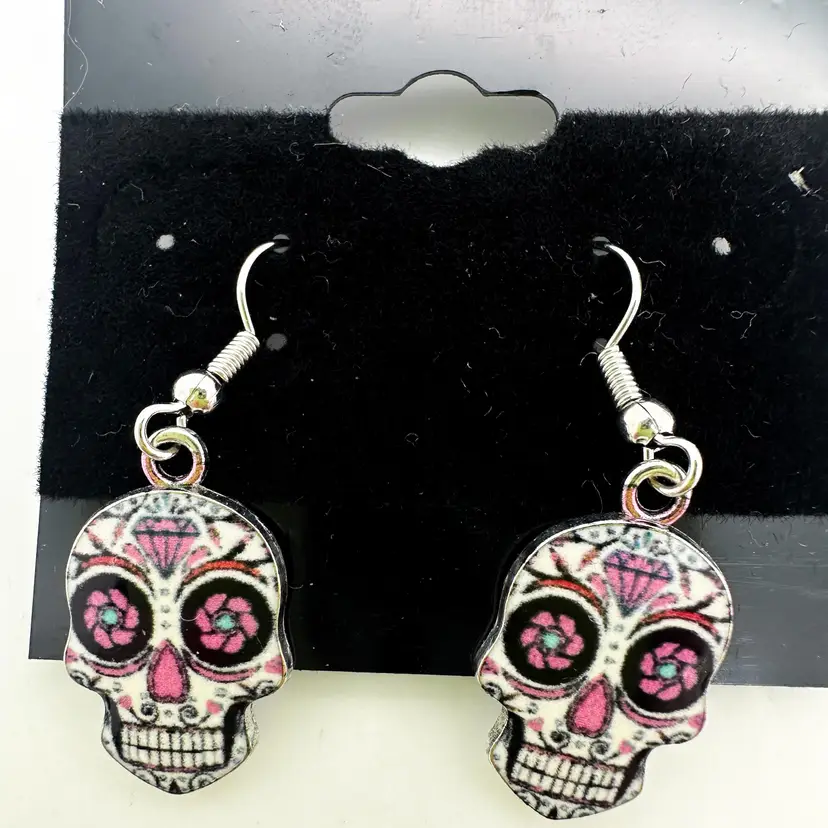 Sugar Skull Earrings Handmade Various Options